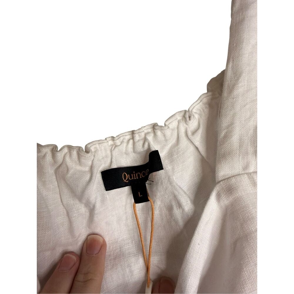 Quince Cream Linen-Look Layered Square-Neck Tank - Picture 7 of 10